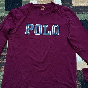 Polo Ralph Lauren Burgundy Long Sleeve Shirt